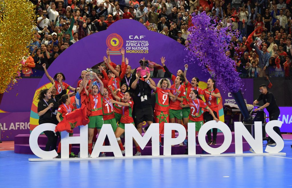 تُوّج المنتخب الوطني النسوي لكرة القدم داخل القاعة بلقب النسخة الأولى من كأس إفريقيا للأمم، عقب فوزه في المباراة النهائية على منتخب تنزانيا بنتيجة 3 أهداف مقابل 1.