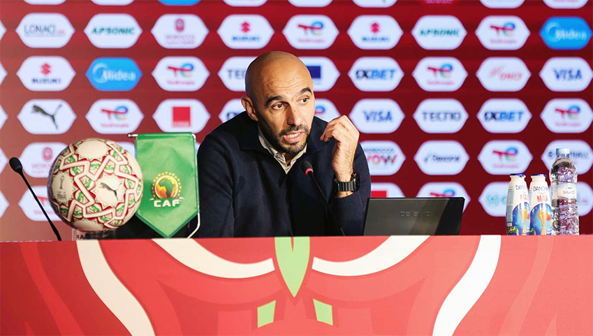  أكد الناخب الوطني وليد الركراكي ، اليوم السبت في الرباط ،أن المنتخب الوطني المغربي سيبذل قصارى جهده لتحقيق هدفه المتمثل في الفوز بكأس إفريقيا للأمم، التي تحتضنها المملكة انطلاقا من يوم غد الأحد إلى 18 يناير المقبل.