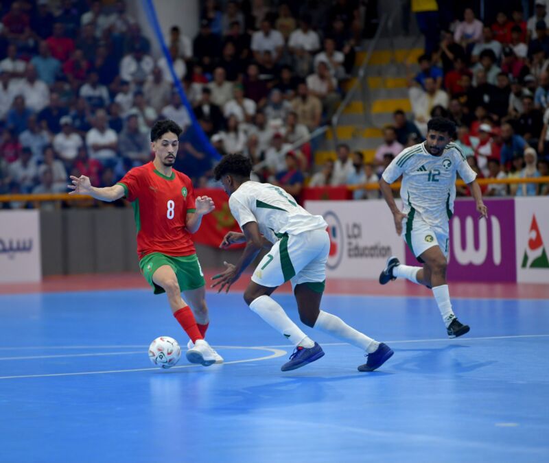 المنتخب المغربي لكرة القدم داخل القاعة يفوز وديا على نظيره السعودي 3-1